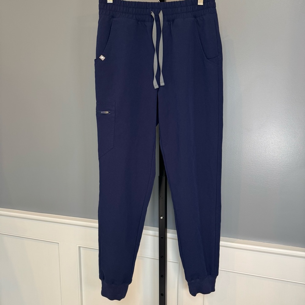 FIGS Yola Skinny Jogger Scrub‎ Pants Navy Small Technical Collection